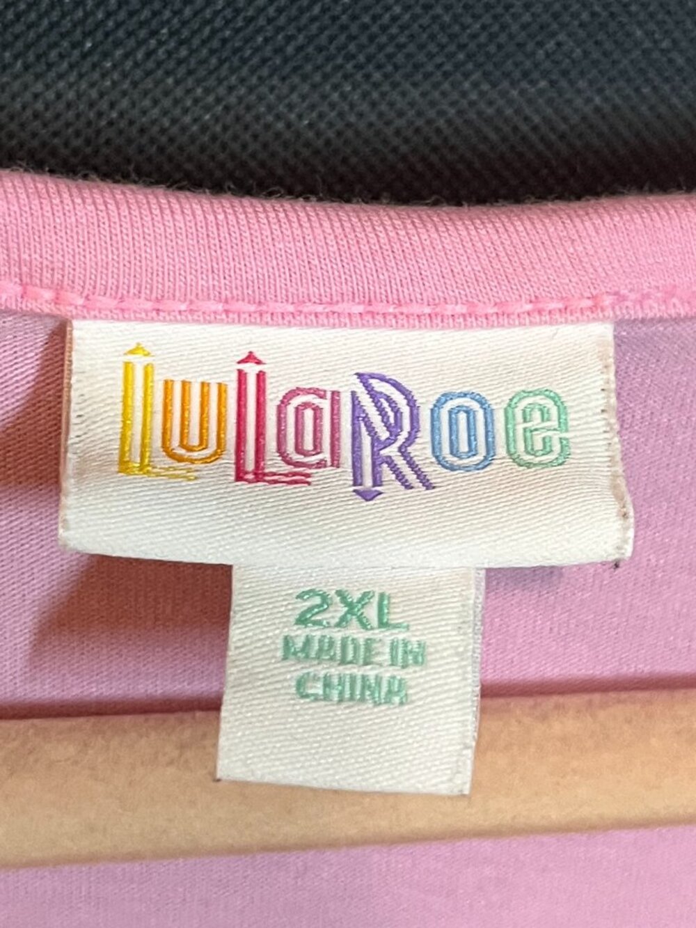 LuLaRoe Pink Scoop Neck Bodysuit – 2XL Plus - Picture 3 of 3